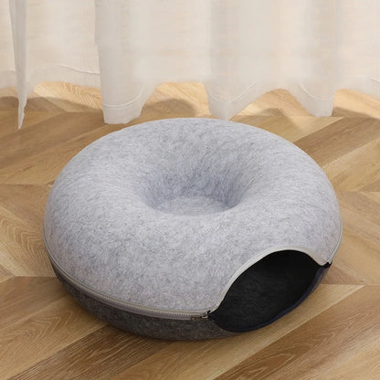 Cozy Cat Donut Bed