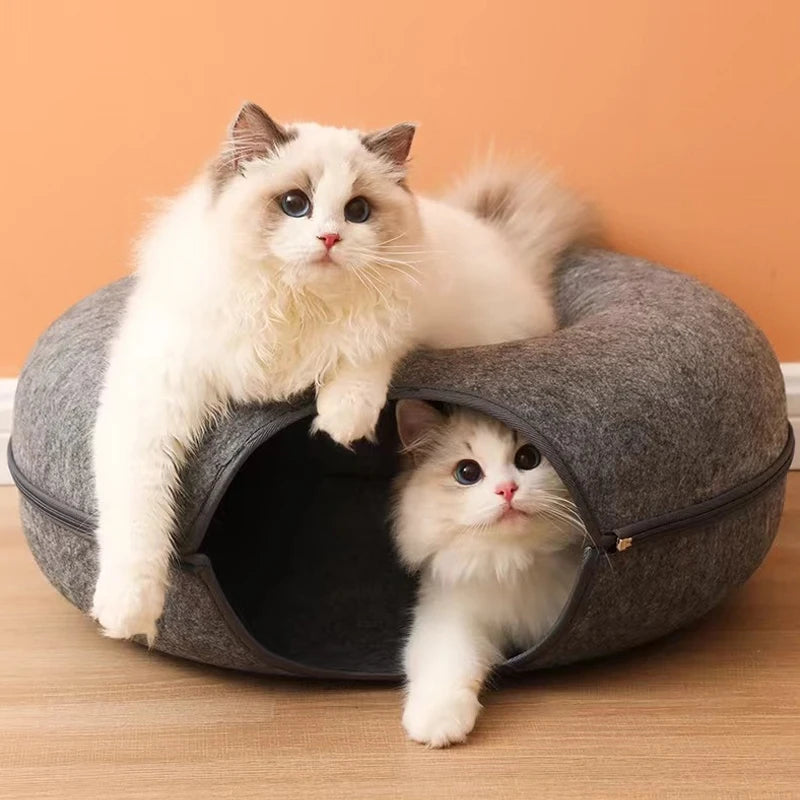 Cozy Cat Donut Bed