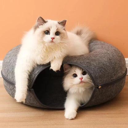Cozy Cat Donut Bed
