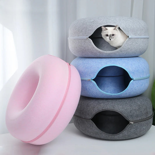 Cozy Cat Donut Bed