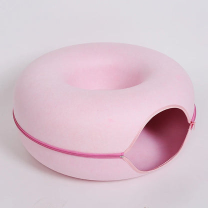 Cozy Cat Donut Bed