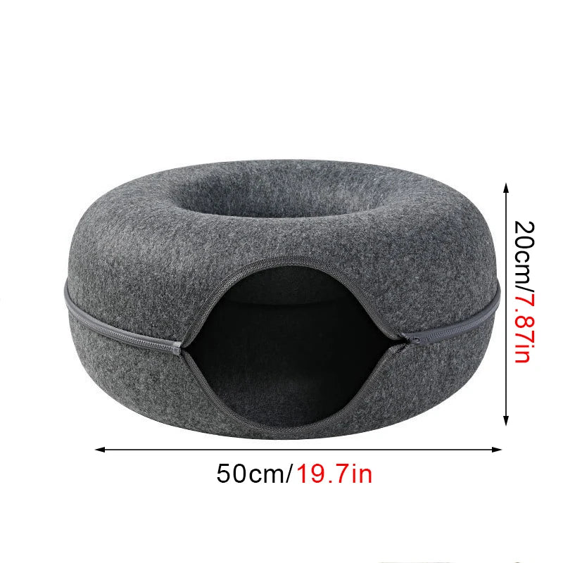 Cozy Cat Donut Bed
