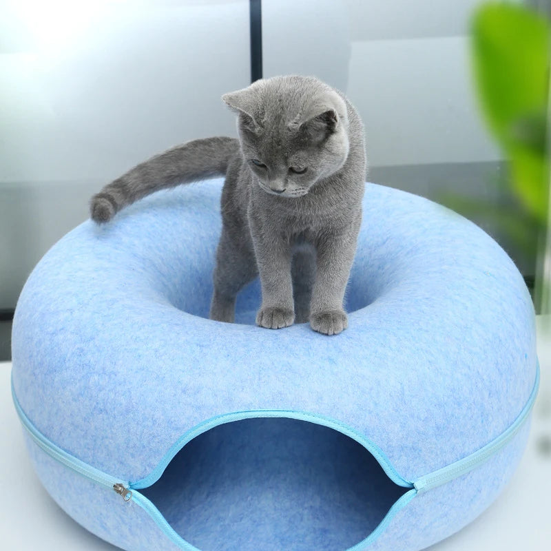 Cozy Cat Donut Bed
